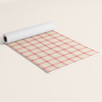 Strawberry Gingham Pattern Yoga Mat Gallery Image 2