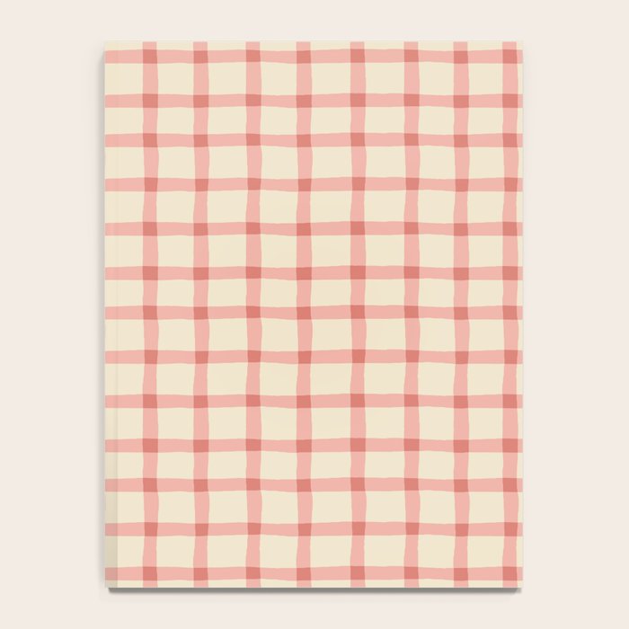 Strawberry Gingham Pattern Notebook Gallery Image 4