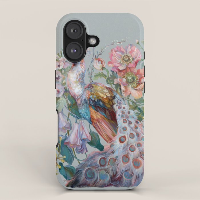 Floral Peacock Garden iPhone Case Gallery Image 1