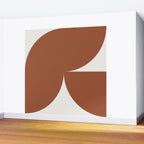 Bold Geometric Shapes - Red Wall Mural Gallery Image 2