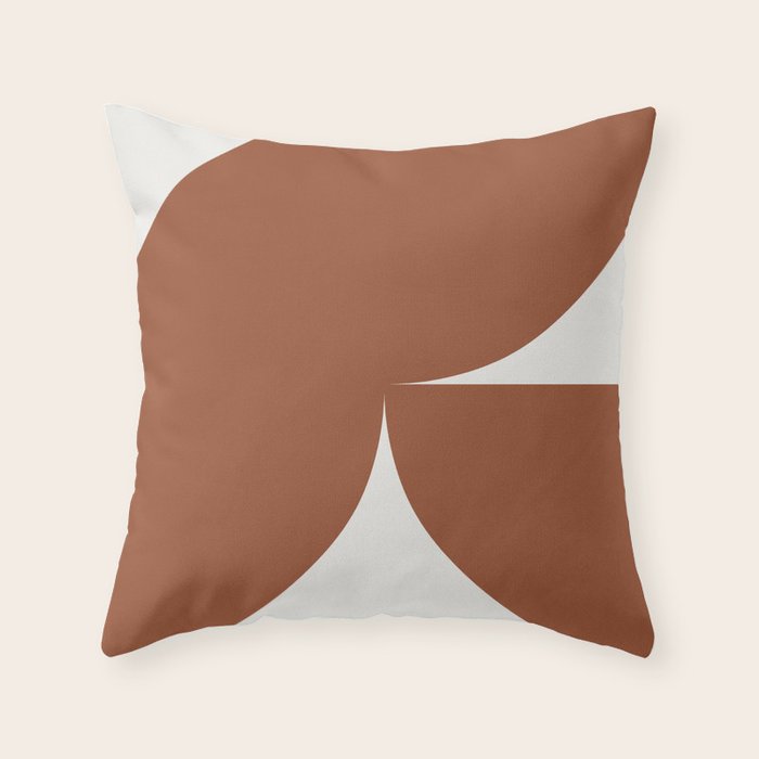 Bold Geometric Shapes - Red Throw Pillow Gallery Image 6