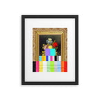 A Painting of Flowers With Color Bars Framed Art Print Gallery Image 6