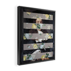 A Portrait With Bars 3 Framed Canvas Print Gallery Image 2