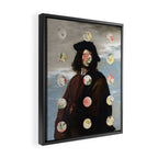A Portrait With Dots 3 Framed Canvas Print Gallery Image 2