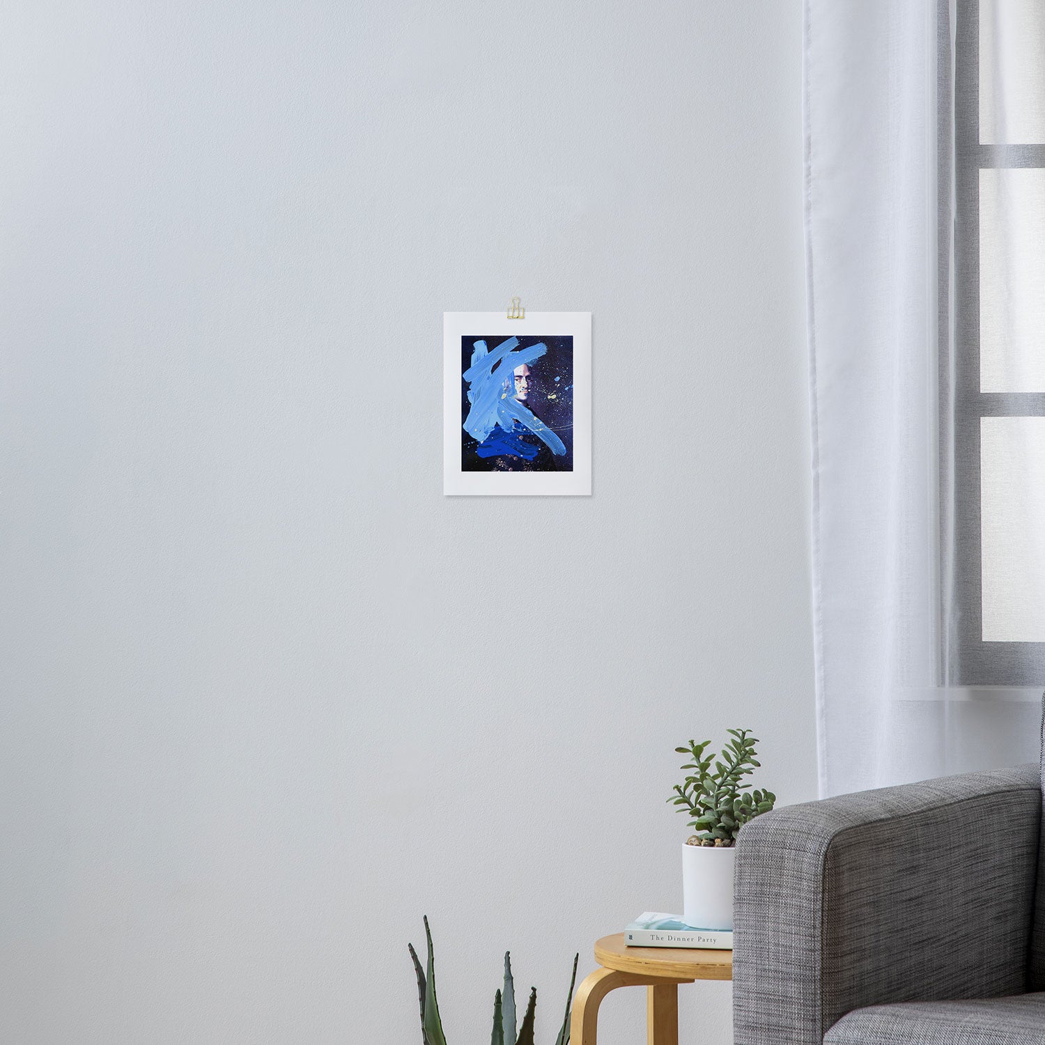 Blue Explosion Art Print Gallery Image 3