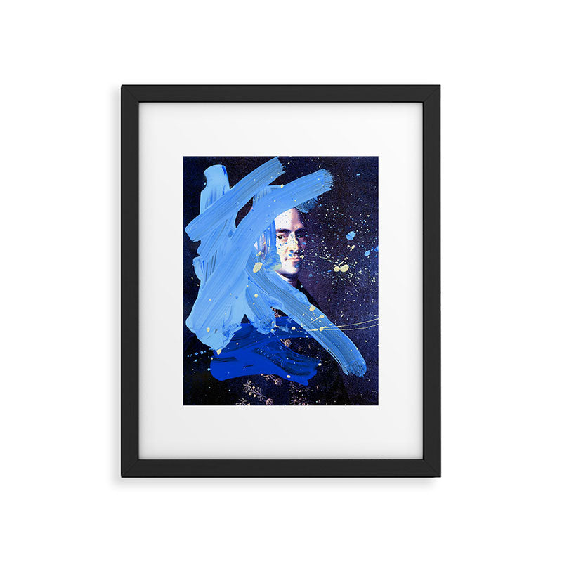 Blue Explosion Framed Art Print Gallery Image 5