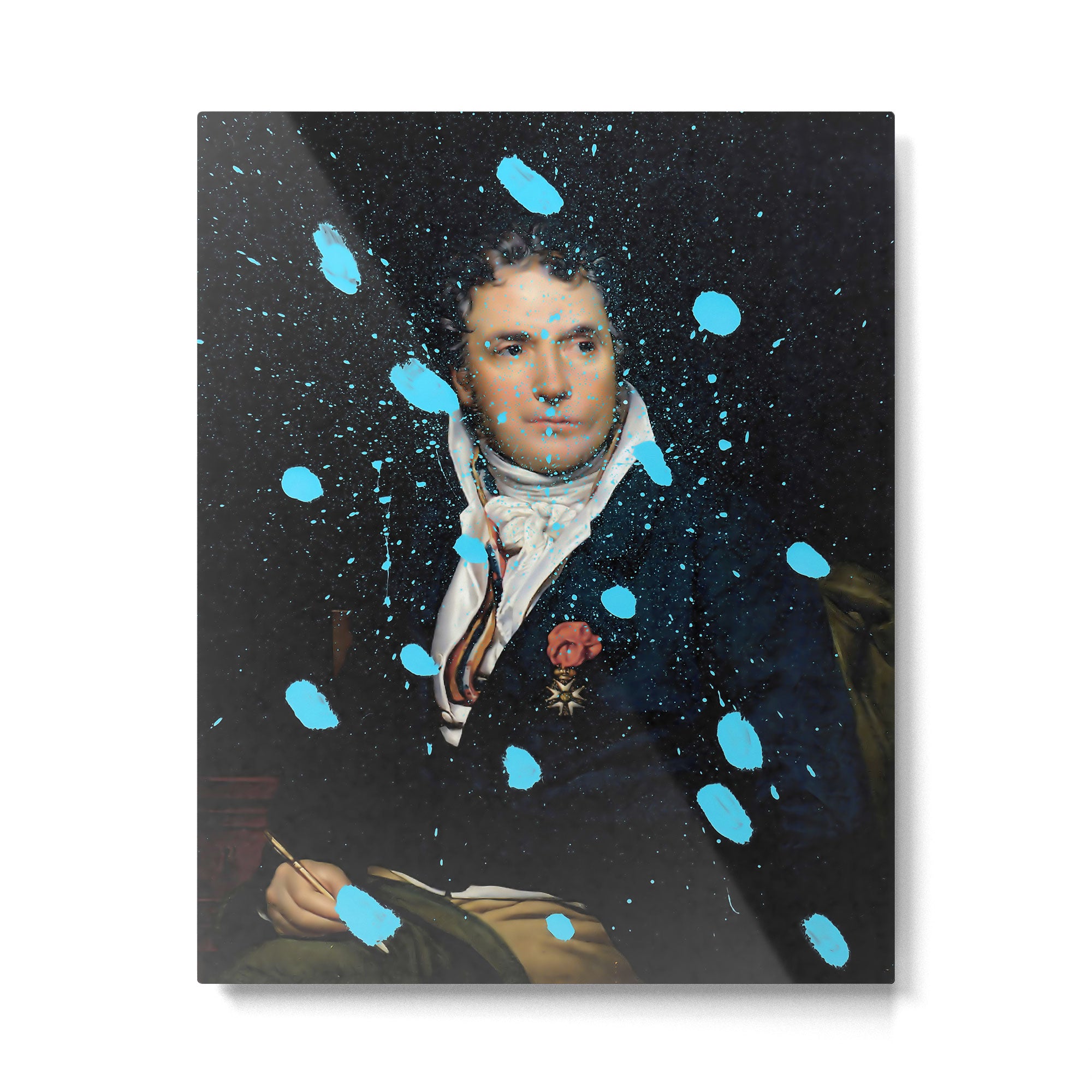 Brutalized Portrait of a Gentleman 1 Metal Print Gallery Image 6