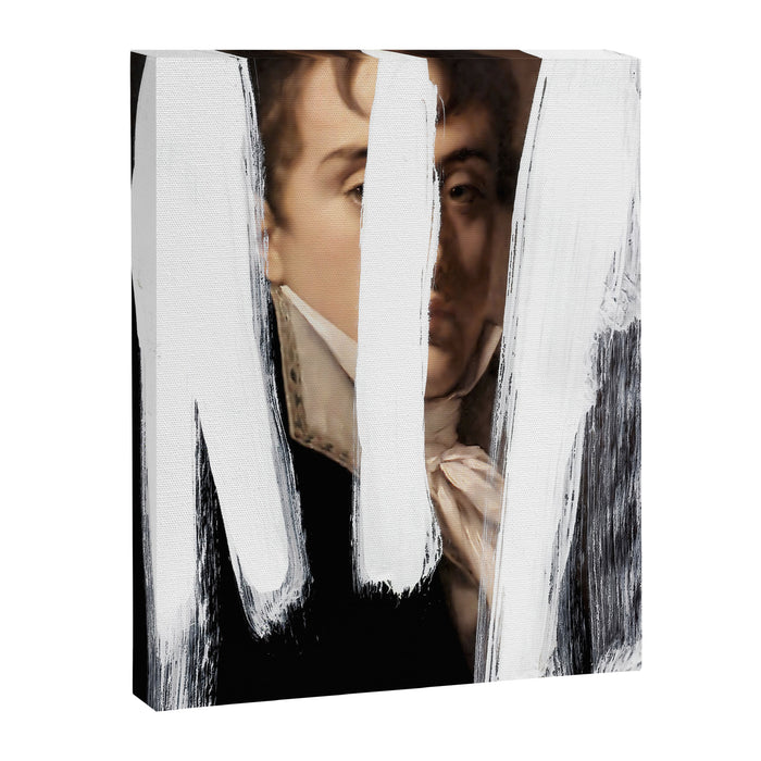 Brutalized Portrait of a Gentleman 2 Canvas Print Gallery Image 1