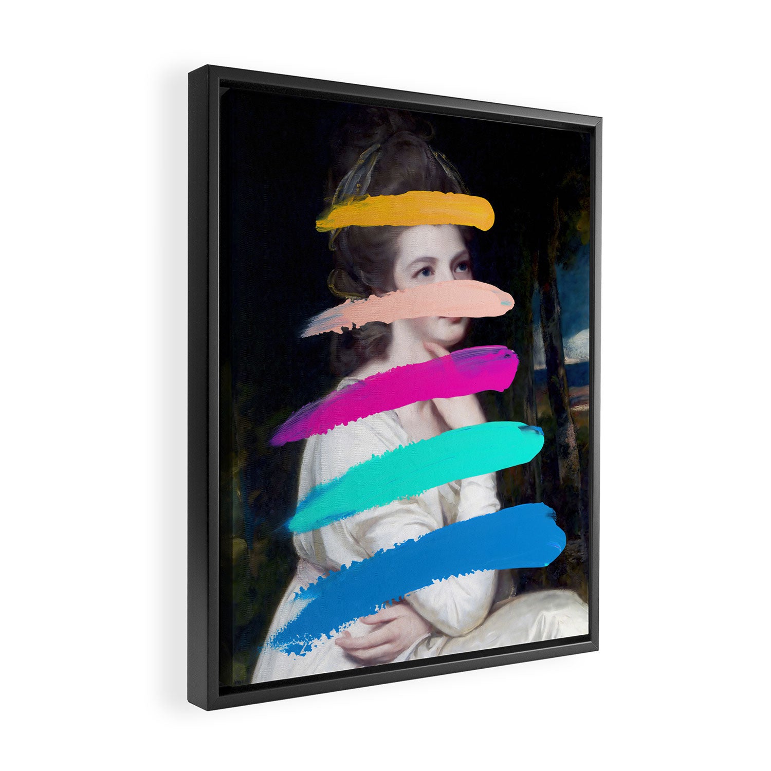 Composition 711 Framed Canvas Print Gallery Image 2