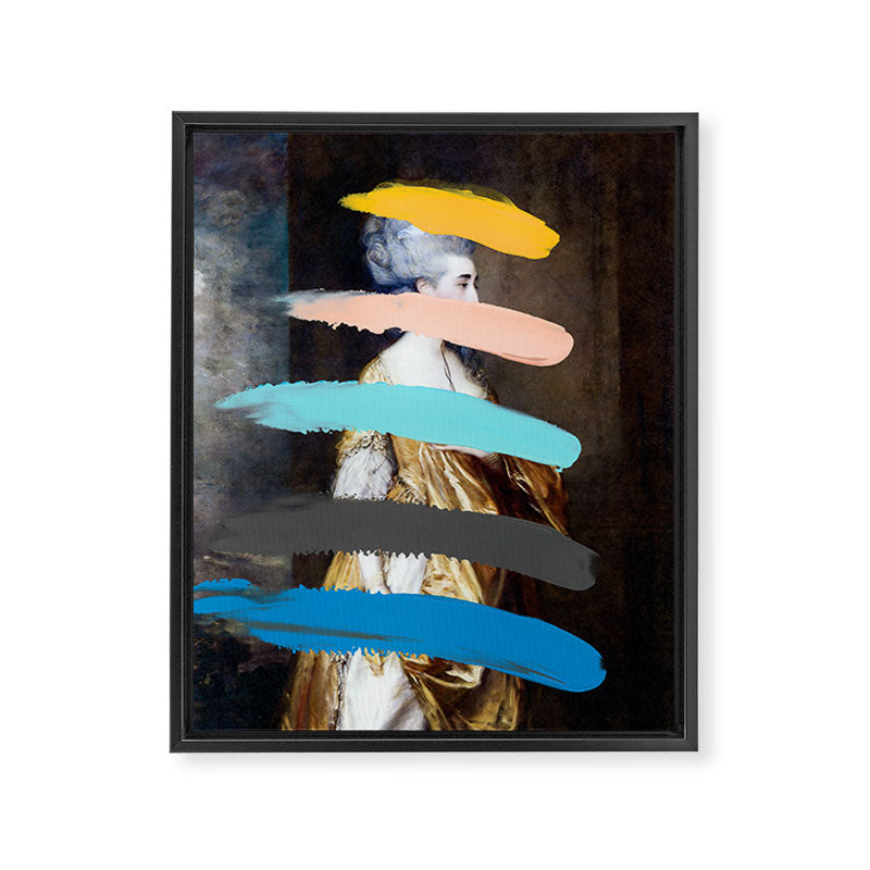 Composition 736 Framed Canvas Print Gallery Image 8