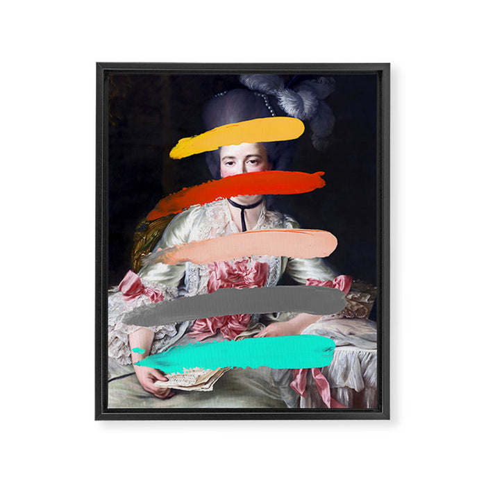 Composition 739 Framed Canvas Print Gallery Image 1