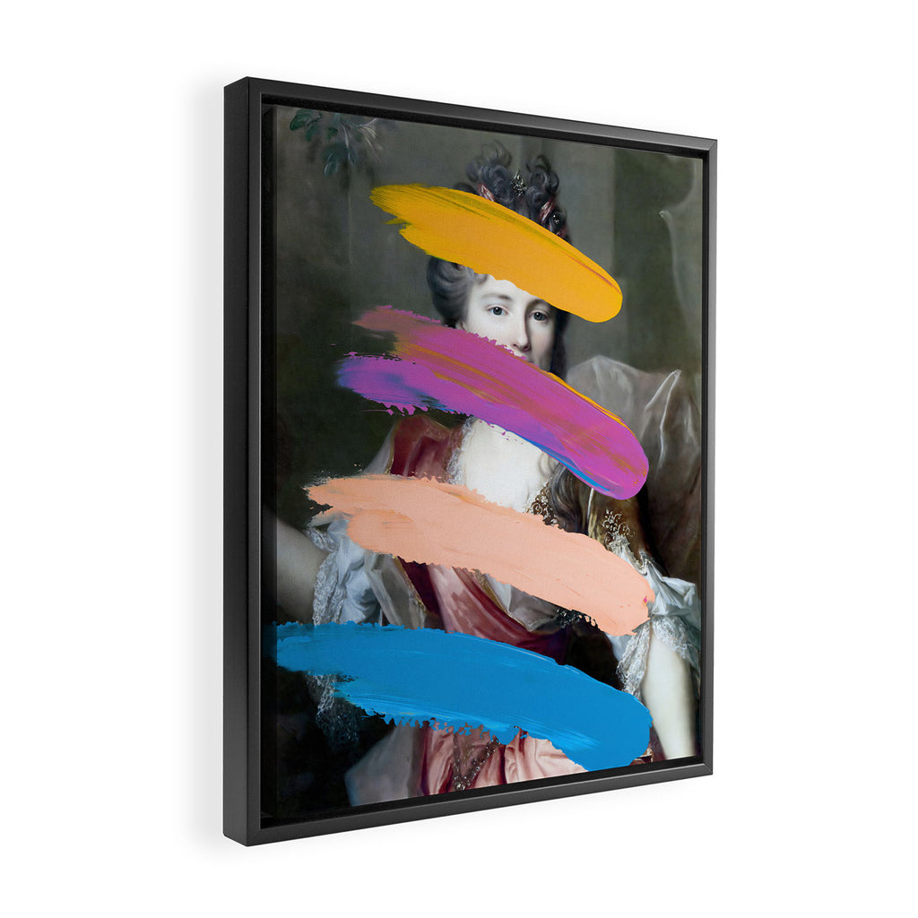 Composition 740 Framed Canvas Print Gallery Image 2