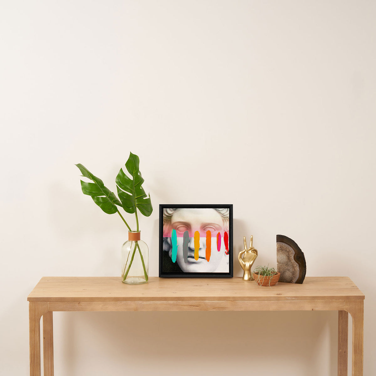Composition on Panel 2 Framed Canvas Print Gallery Image 3