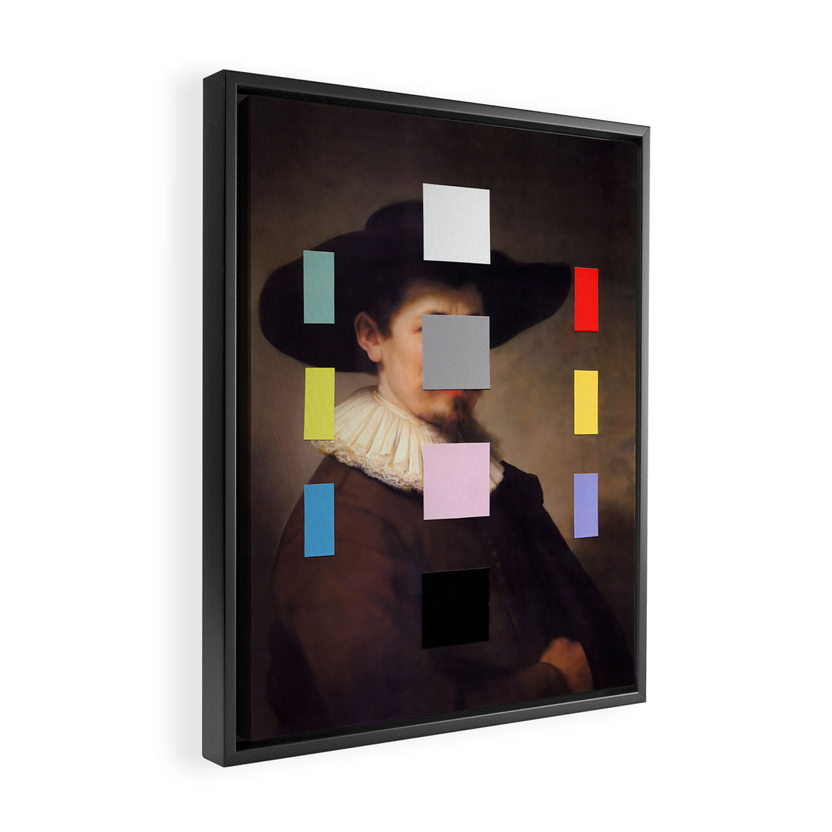 Portrait with a Spectrum 11 Framed Canvas Print Gallery Image 2