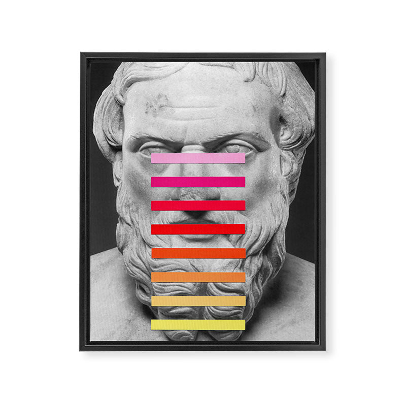 Sculpture With A Spectrum 2 Framed Canvas Print Gallery Image 6