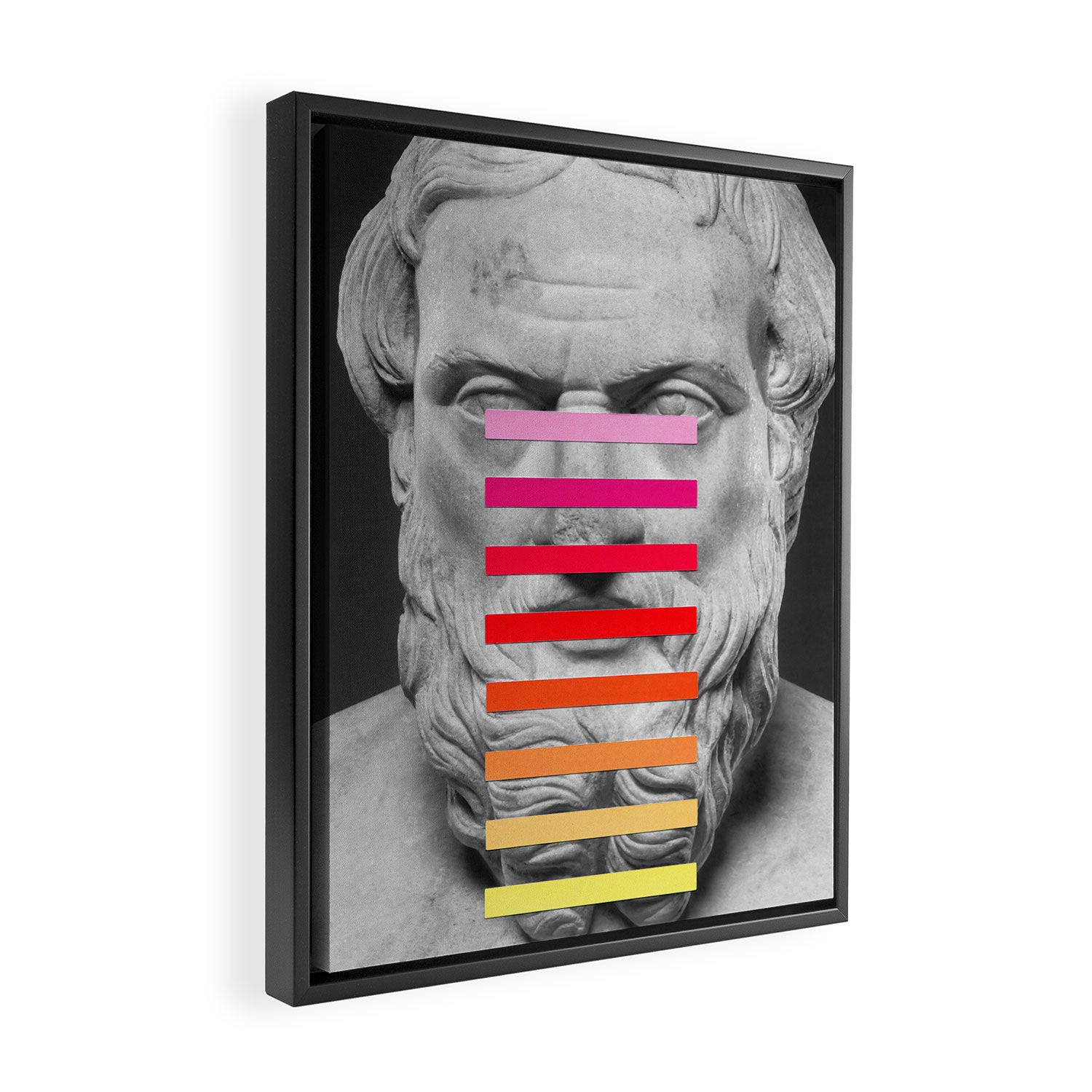Sculpture With A Spectrum 2 Framed Canvas Print Gallery Image 2