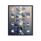 Statue With A Dot Gradient 1 Framed Canvas Print Gallery Image 6