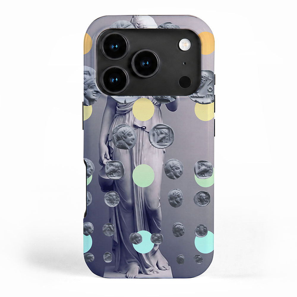 Statue With A Dot Gradient 1 iPhone Case Gallery Image 1