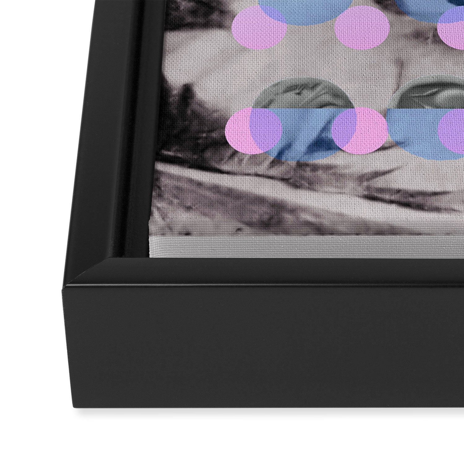 Statue With A Dot Gradient 2 Framed Canvas Print Gallery Image 3