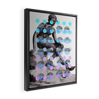 Statue With A Dot Gradient 2 Framed Canvas Print Gallery Image 2
