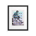 Statue With A Dot Gradient 2 Framed Art Print Gallery Image 5