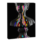 The Girl With Stars In Her Eyes (On Black) Canvas Print Gallery Image 6
