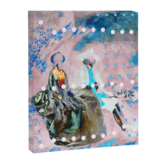 The Lovers In Pink Canvas Print Gallery Image 1
