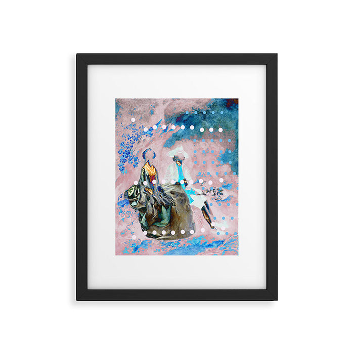 The Lovers In Pink Framed Art Print Gallery Image 1