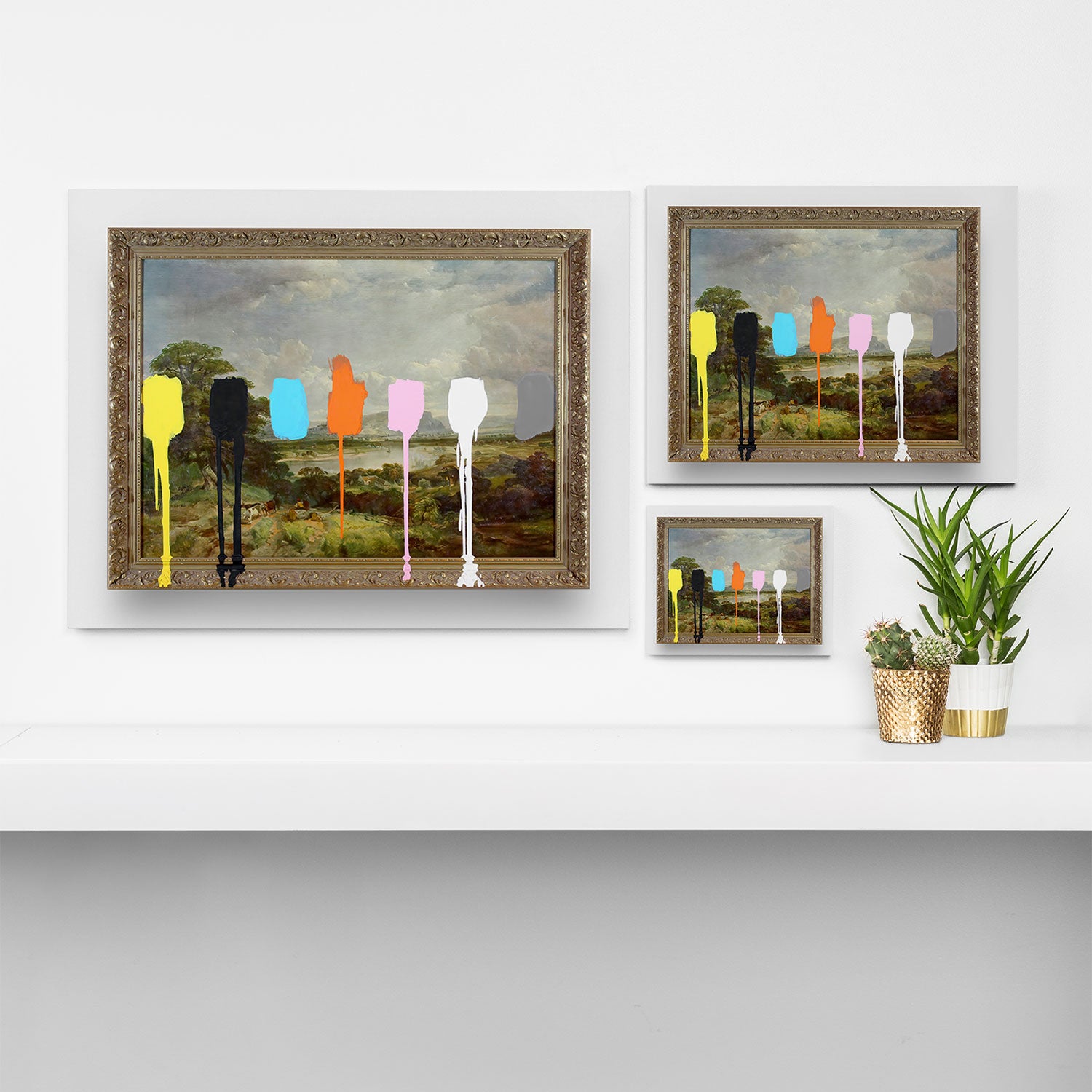 Thrift Store Landscape with a Color Test Canvas Print Gallery Image 3