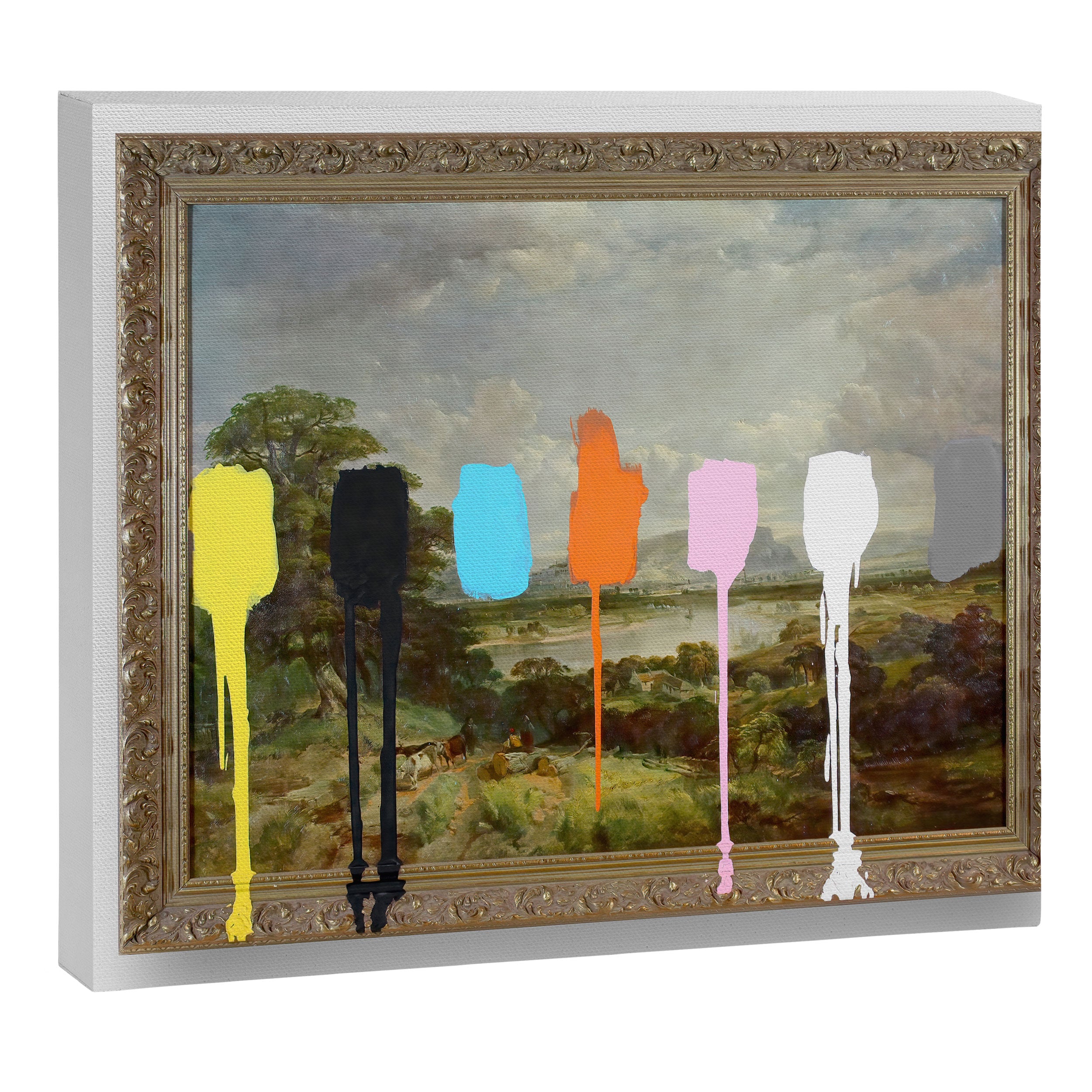 Thrift Store Landscape with a Color Test Canvas Print Gallery Image 3