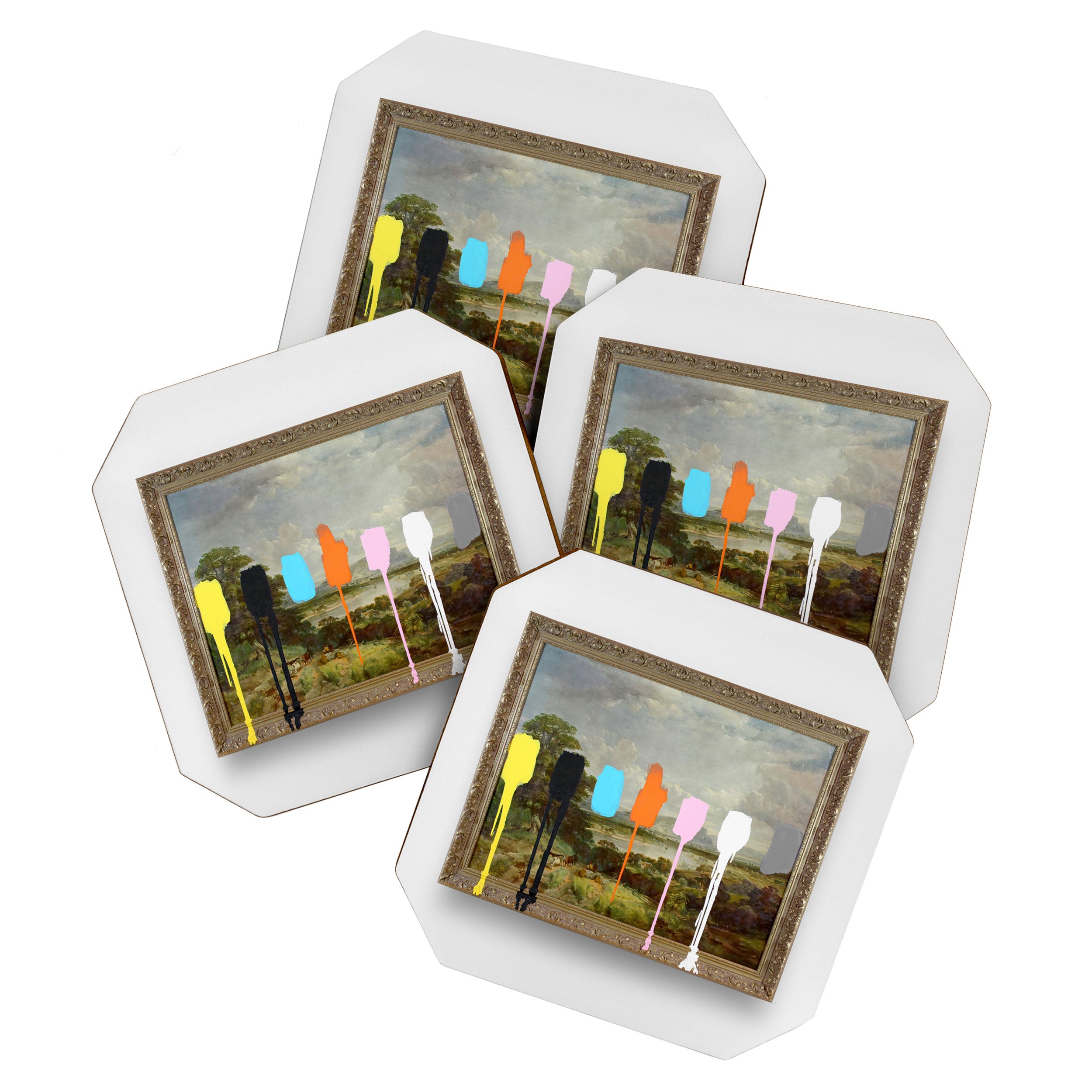 Thrift Store Landscape with a Color Test Coaster Gallery Image 1