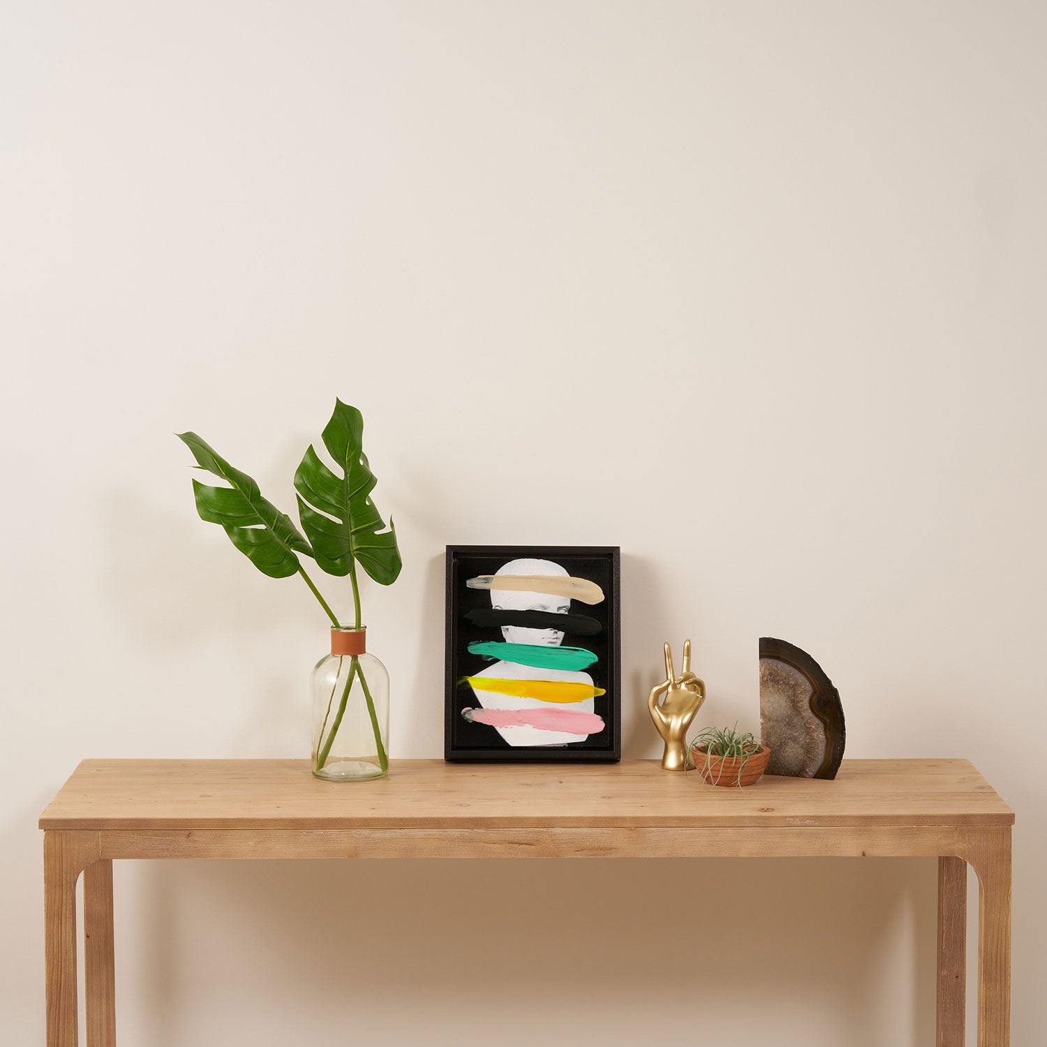 Untitled (Finger Paint 1) Framed Canvas Print Gallery Image 4