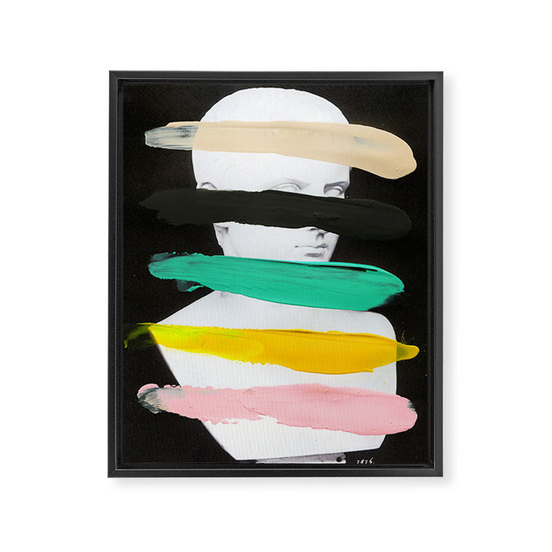 Untitled (Finger Paint 1) Framed Canvas Print Gallery Image 6