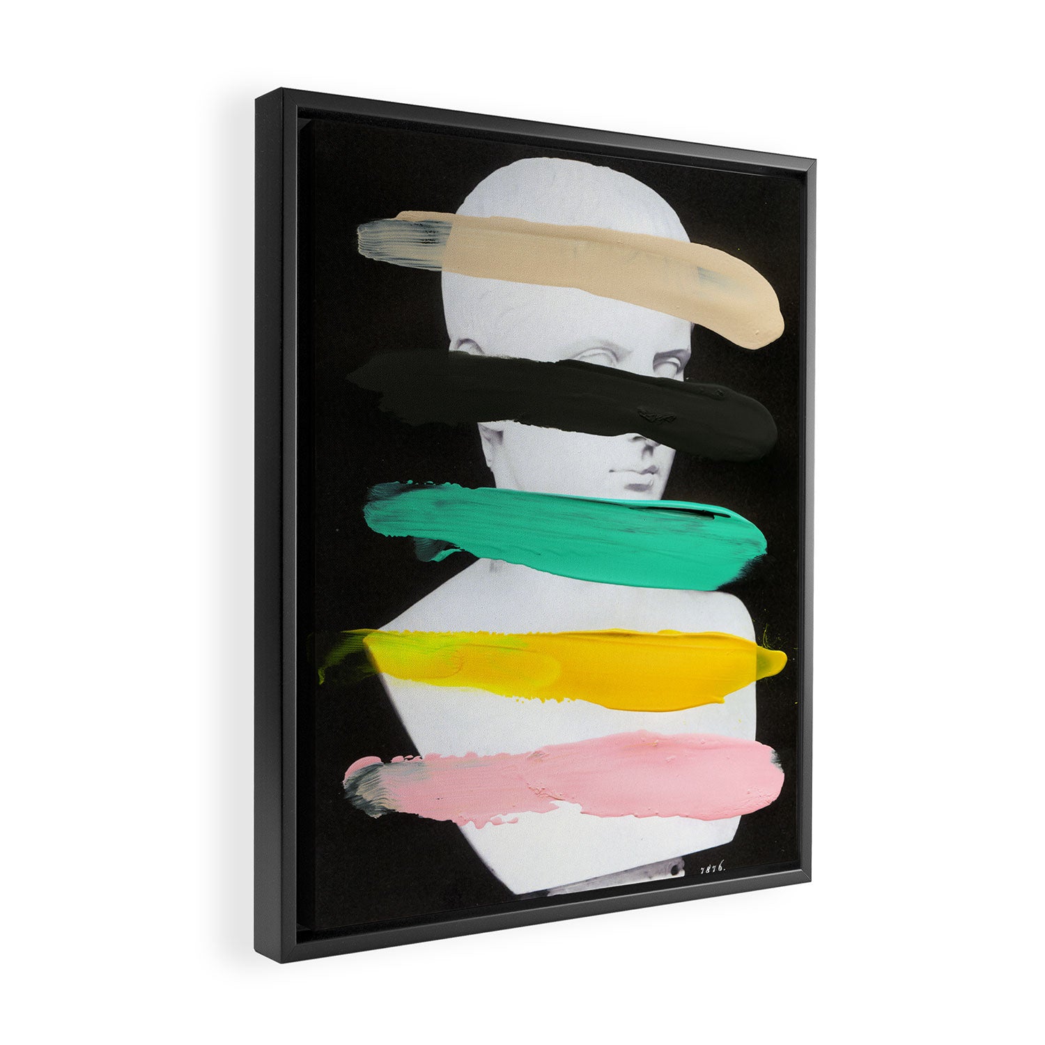 Untitled (Finger Paint 1) Framed Canvas Print Gallery Image 2