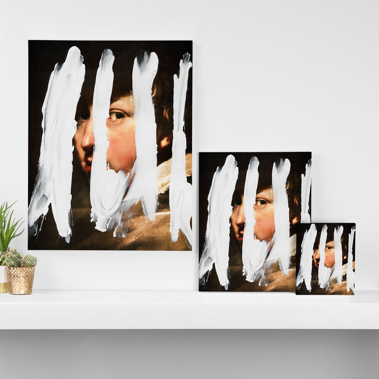 Untitled (Finger Paint 2) Canvas Print Gallery Image 3