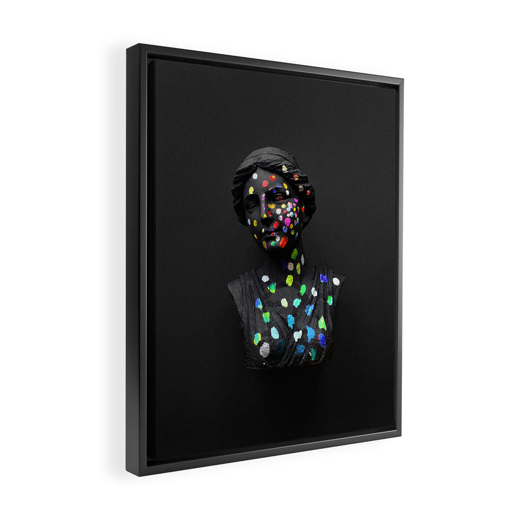 When She Thought of Stars Framed Canvas Print Gallery Image 2