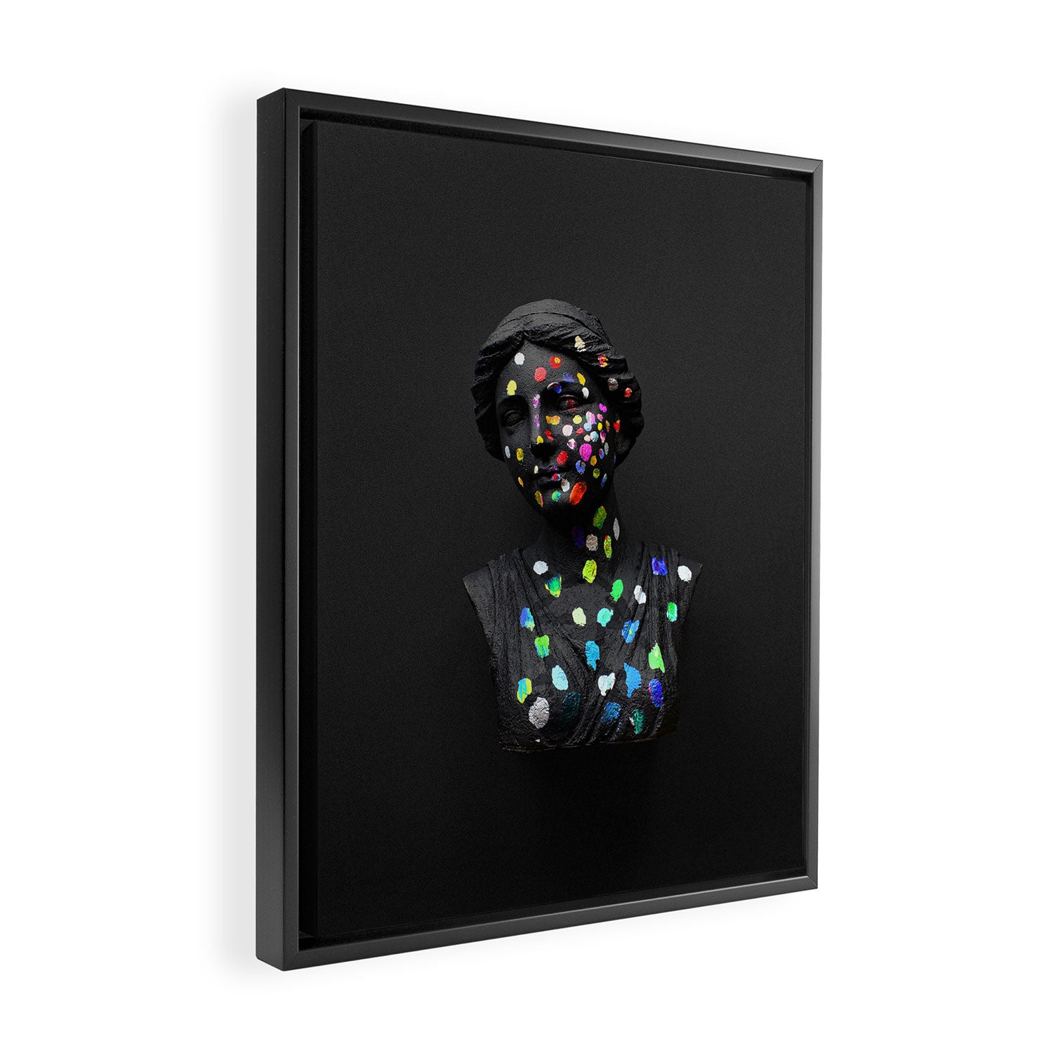 When She Thought of Stars Framed Canvas Print Gallery Image 2