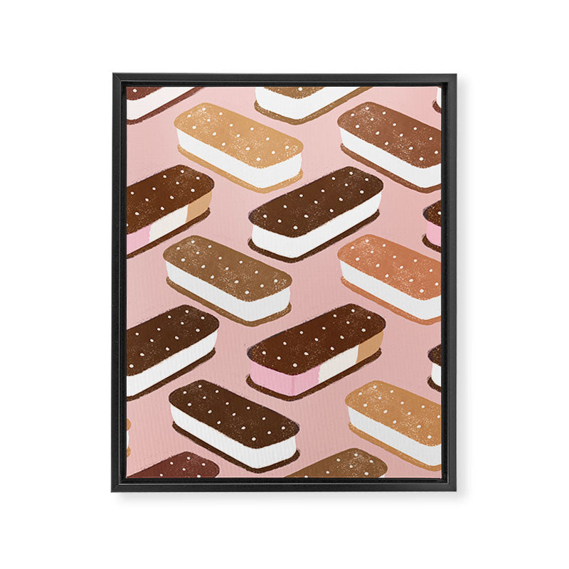 Ice Cream Sandwiches Framed Canvas Print Gallery Image 6