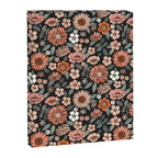 70s flowers - 70s, retro, spring, floral, florals, floral pattern, retro flowers, boho, hippie, earthy, muted Canvas Print Gallery Image 8