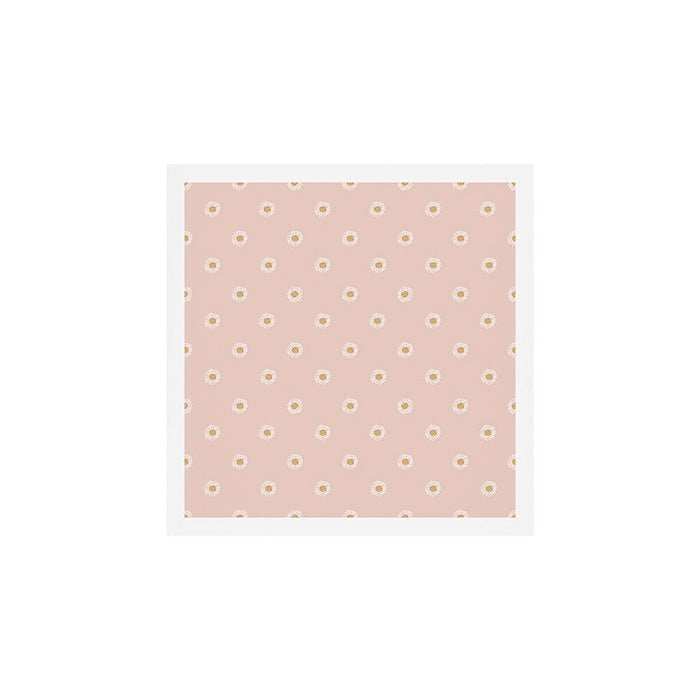 Daisy - blush, simple, cute, floral, florals, flower, peach,  Art Print Gallery Image 1