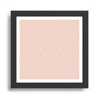 Daisy - blush, simple, cute, floral, florals, flower, peach,  Framed Art Print Gallery Image 1