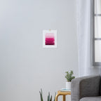 Mola - ombre painting bruskstrokes tonal gradient art pink pastel to hot pink decor Art Print Gallery Image 3