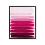Mola - ombre painting bruskstrokes tonal gradient art pink pastel to hot pink decor Framed Canvas Print Gallery Image 6