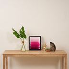 Mola - ombre painting bruskstrokes tonal gradient art pink pastel to hot pink decor Framed Canvas Print Gallery Image 4