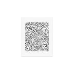 Nadia - Black and White, Animal Print, Dalmatian Spot, Spots, Dots, BW Art Print Gallery Image 1