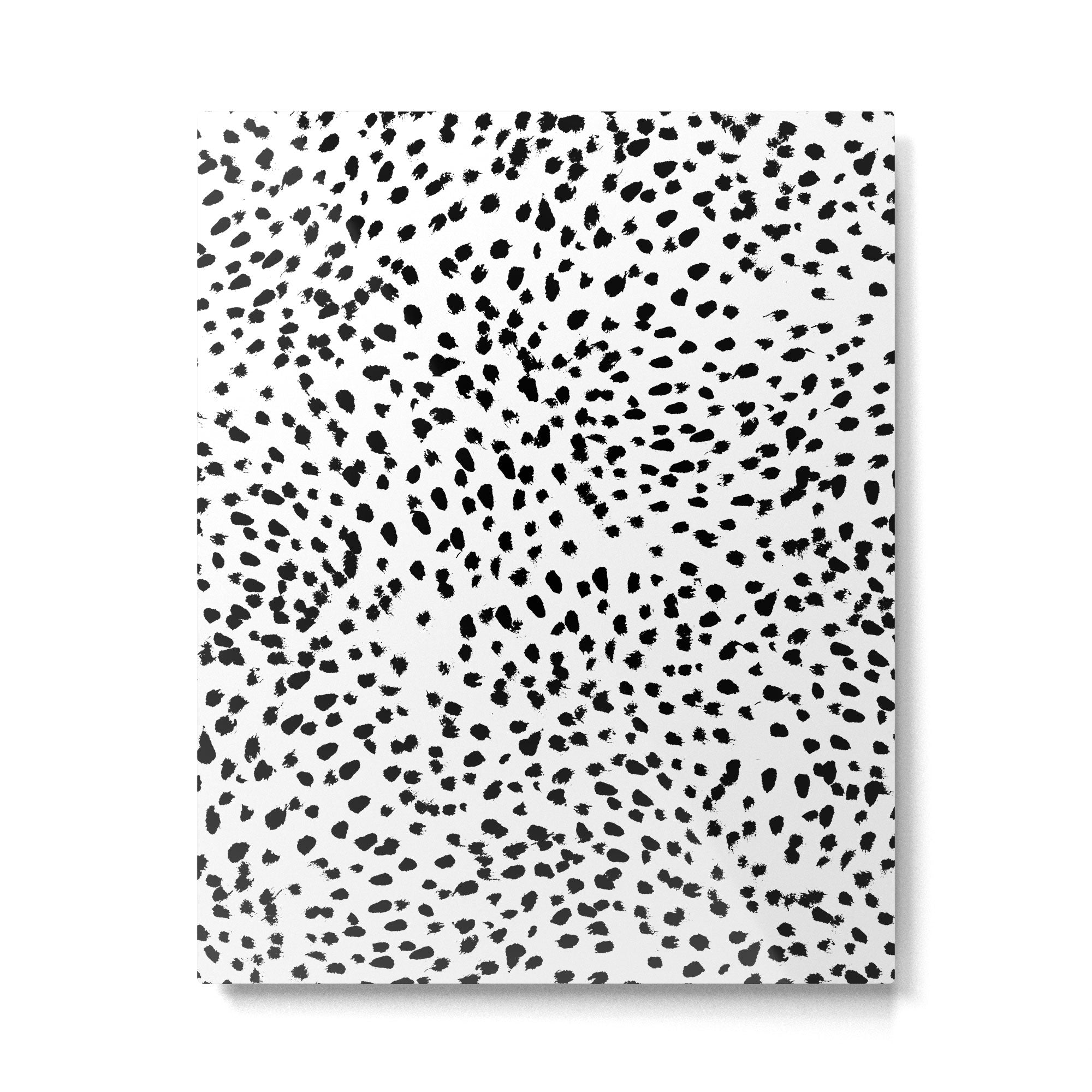Nadia - Black and White, Animal Print, Dalmatian Spot, Spots, Dots, BW Metal Print Gallery Image 4