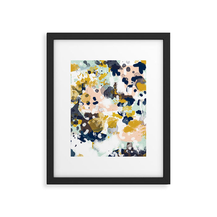 Sloane - abstract painting gender neutral baby nursery dorm college decor Framed Art Print Gallery Image 1
