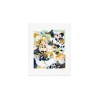 Sloane - Abstract painting in modern fresh colors navy, mint, blush, cream, white, and gold Art Print Gallery Image 1