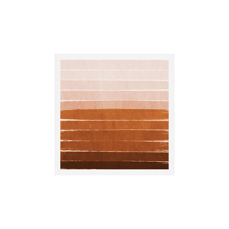 Sunset - rust, terracotta, clay, desert, sunshine, boho, ombre, paint, sunset colors,  Art Print Gallery Image 1