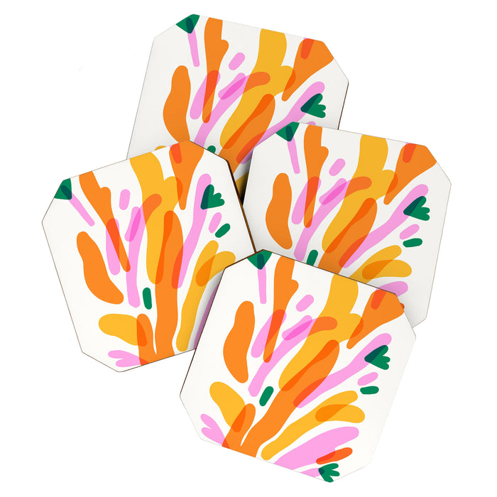 Abstract Flower Burst  Coaster Gallery Image 1